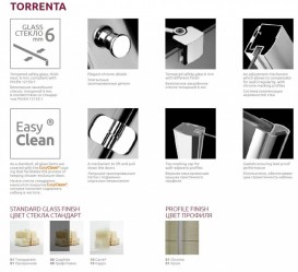 Душові двері Radaway Torrenta DWJ 90 ліва профіль хром скло графіт 31900-01-05N