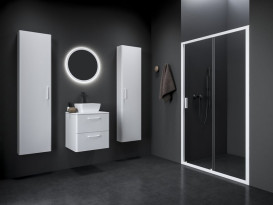 Душевая дверь Ravak Blix II NBLDP2-100 раздвижная профиль белый матовый стекло transparent 0PMA0E00Z1