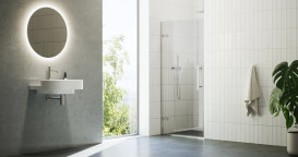 Душевая дверь Ravak Cool! COSD1-80 распашная профиль хром стекло transparent X0VV40A00Z1