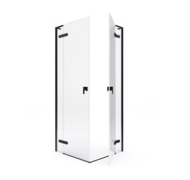 Душевая дверь Roca Metropolis-N 90х200 см профиль черный матовый/прозрачное стекло AMP0809016M