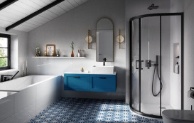 Душевая кабина Besco Modern 80х80 см профиль черный матовый/стекло прозрачное MPB-80-190-C