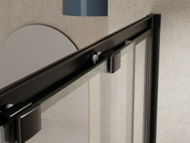 Душевая кабина Besco Modern 90х90 см профиль черный матовый/стекло прозрачное MKB-90-190-C