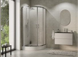 Душевая кабина Besco Modern 90х90 см профиль хром/стекло прозрачное MP-90-185-C