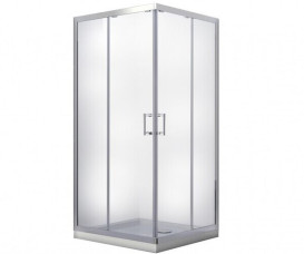 Душова кабіна Besco Modern 90х90 см профіль хром/скло матове MK-90-185-M