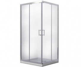 Душевая кабина Besco Modern 90х90 см профиль хром/стекло графитовое MK-90-185-G