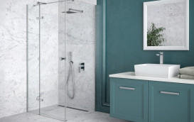 Душова кабіна Besco Pixa 90х90 см ліва профіль хром/скло прозоре PKL-90-195-C