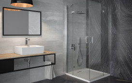 Душевая кабина Besco Viva 90х90 см профиль хром/стекло прозрачное VK-90-195-C