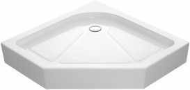 Душова кабіна Eger Iris 100x100 з піддоном профіль хром/прозоре скло 599-143