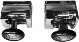 Душова кабіна Eger Iris 100x100 з піддоном профіль хром/прозоре скло 599-143