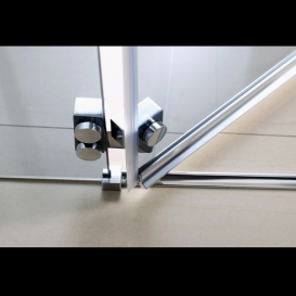 Душова кабіна Eger Megerka 120х80 ліва фурнітура хром прозоре скло 599-330TR / 1L