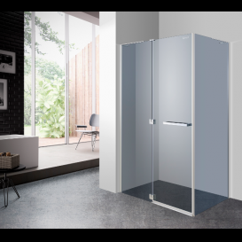 Душевая кабина Eger Megerka 120х80 левая фурнитура хром тонированное стекло 599-330/1L