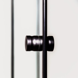 Душова кабіна Insana Adriana Black M 120x80 см без піддона профіль чорний/скло прозоре А0051344