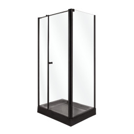 Душевая кабина Insana Riccarda 100x80 см профиль черный/стекло прозрачное А0051348
