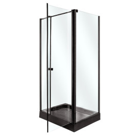 Душова кабіна Insana Riccarda 100x80 см профіль чорний/скло прозоре А0051348
