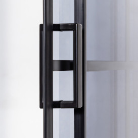 Душова кабіна Insana Domina 100x100 см без піддону профіль чорний/тоноване скло А0046222