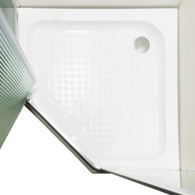 Душевая кабина Insana Flavia wave 90x90 см профиль браш/рифленое стекло А0048478