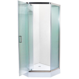 Душевая кабина Insana Flavia wave 90x90 см профиль браш/рифленое стекло А0048478