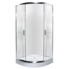 Душевая кабина Insana Geja Point 90x90 см профиль браш/стекло с рисунком А0048485