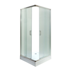 Душова кабіна Insana LAMIJA біла 90x90 профіль браш/рифлене скло А0048477