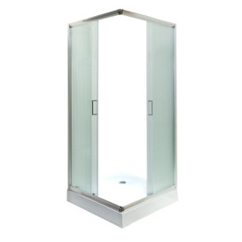 Душова кабіна Insana LAMIJA біла 90x90 профіль браш/рифлене скло А0048477