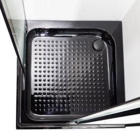 Душова кабіна Insana LAMIJA black 90x90 профіль чорний/рифлене скло А0048476