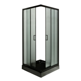 Душова кабіна Insana LAMIJA black 90x90 профіль чорний/рифлене скло А0048476