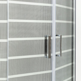 Душевая кабина Insana Mira White P 92/5 W LN 90x90 см профиль браш/стекло с рисунком А0048481