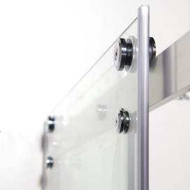 Душевая кабина Insana RIMMA R 120x80 см без поддона профиль алюминий/прозрачное стекло А0049253