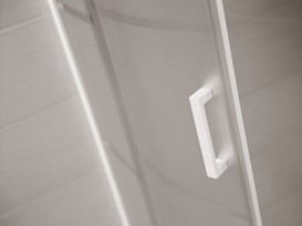 Душевая кабина Jika Lyra Plus 80х80 см белый профиль полосатое стекло H2533810006651