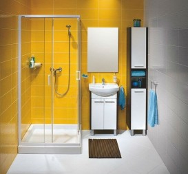 Душевая кабина Jika Lyra Plus 90х90 см белый профиль прозрачное стекло H2513820006681