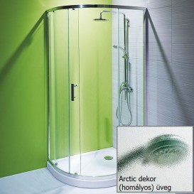 Душова кабіна Jika Tigo 98х78 см профіль хром скло Arctic H2512110026661