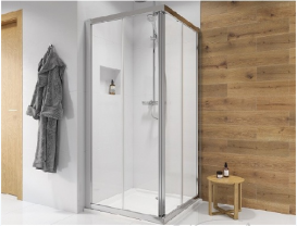 Душевая кабина Kolo Geo 90x90 стекло прозрачное профиль серебряный блеск 560.122.00.3