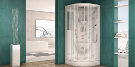 Душевая кабина Kolpa San Aria SIMPLE 90х90 см профиль хром/прозрачное стекло 500030