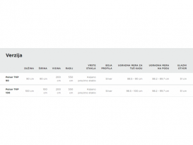 Душевая кабина Kolpa San Pulsar TKP 100/K четверть круга профиль серебряный/прозрачное стекло 560410