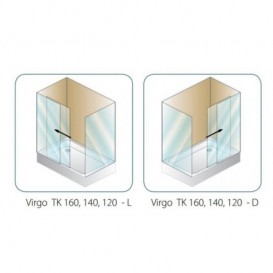 Душова кабіна Kolpa San Virgo Uni TK 160X90/K  профіль хром/прозоре скло 513220