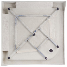 Душевая кабина Kroner KRP EifelQCFL9090 90х90 см профиль сатин стекло с рисунком CV029569