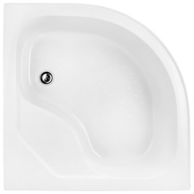 Душевая кабина Kroner KRP HarzCТG9090 90х90 см профиль сатин стекло с рисунком CV029564