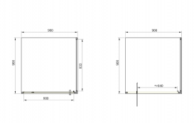 Душевая кабина Primera Frame распашная 90х90 хром/шиншилла SHRP56906