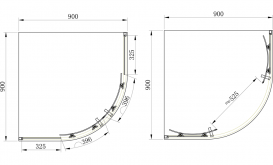 Душевая кабина Primera Frame раздвижная 90х90 хром/серое стекло SHQG51906