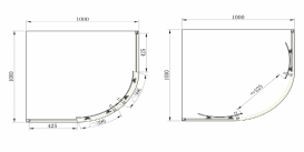 Душевая кабина Primera Frame раздвижная 100х100 хром/прозрачное стекло SHQC51106