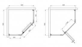 Душевая кабина пятиугольная Devit Comfort 900x900 мм профиль хром/стекло прозрачное FEN0123