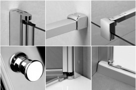 Душевая кабина Radaway Eos KDD-B 100х100 см без порога хром прозрачное стекло 37323-01-01NB