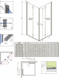 Душова кабіна Radaway Eos KDD B 80х80 см хром/прозоре скло 137313-01-01