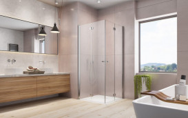 Душова кабіна Radaway Eos KDD-B орна ліва 80х90 см хром/прозоре скло 137343-01-01L