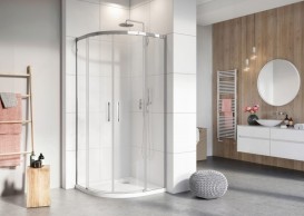 Душевая кабина Radaway Idea PDD 80Lx100R профиль хром прозрачное стекло 387139-01-01+387152-01-01