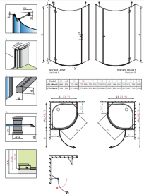 Душевая кабина Radaway Torrenta PDJ распашная правая 80х80 см хром/прозрачное стекло 131810-01-01
