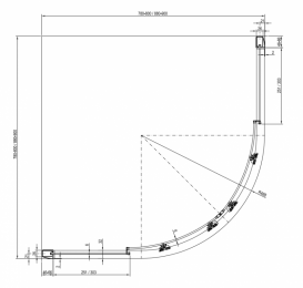 Душова кабіна Ravak XP1CP 4-90 R-550 X3B270C00Z1B