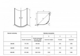 Душевая кабина Roca Capital Rondo 80х80 без недвижимых боковых стенок профиль алюминий хром прозрачное стекло AM4208012M