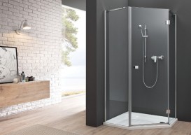 Душова кабіна Roca Metropolis Diamond 90х90 профіль алюміній хром прозоре скло AMP3709012M