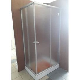 Душевая кабина Sansa 100х80 см профиль сатин/стекло матовое фабрик S100-80/15